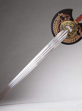 指环王魔戒罗翰国王之剑金属1比1