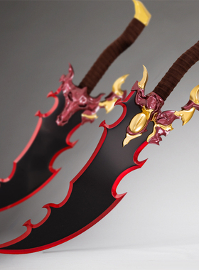 动漫我独自升级程肖宇短剑恶魔王的龙牙短剑全金属1比1模型未开刃