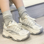 特价 lo跑 百搭可爱日常鞋 清仓 水瓶座软底原创小众网面运动老爹鞋