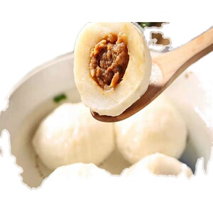 福建小吃花枝包心鱼丸肉片