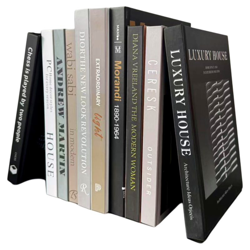 新款硬壳可翻页彩色内页大号中号样板书仿真书假书书柜书架摆件书