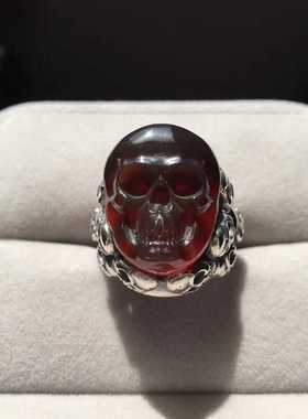 缅甸琥珀活口带证书男士戒指包邮