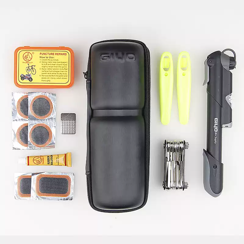 山地自行车补胎工具套装工具罐骑行水壶架便携式工具包加大储物袋