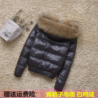 韩版短款毛领羽绒服时尚