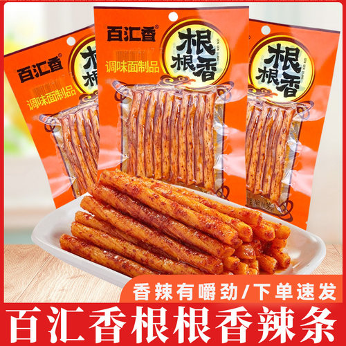 百汇香根根香辣条香辣36g即食品