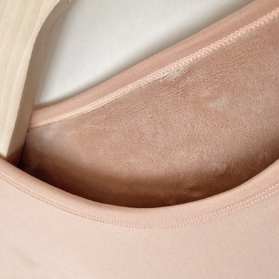 肉色舞蹈隐身衣加绒保暖内衣套装加厚肤色表演打底衫美肤皮肤衣女