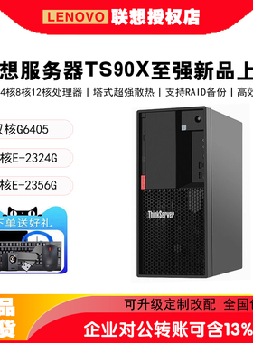 联想服务器主机ThinkServer TS80X TS90X E-2324G 小型塔式电脑