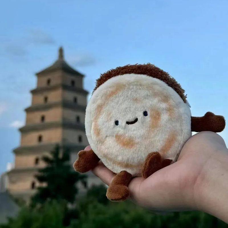 肉夹馍玩偶毛绒玩具陕西西安文创