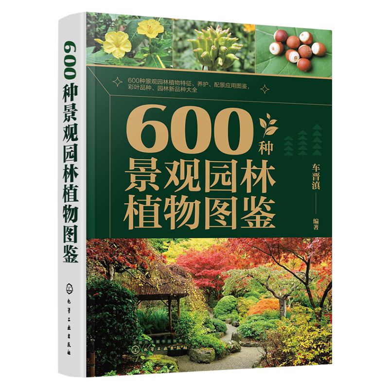 600种景观园林植物图鉴 车晋滇 草本植物藤本植物灌木乔木 景观应用搭配图与花坛花境景观案例 园林工作者和广大植物爱好者参考