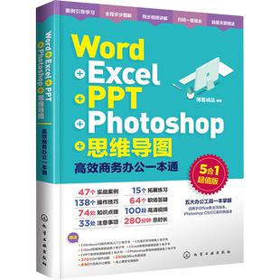 excel书籍 高效办公一本通Word Excel PPT办公wps办公软件教程office教程excel教程书excel高效办公软件自学书籍电脑基础知识入门