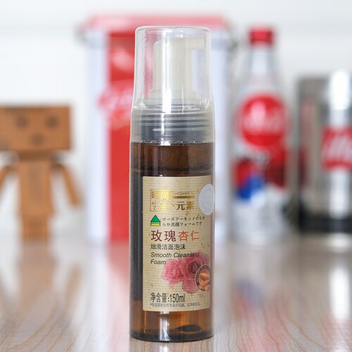 时尚生活元素FJ001玫瑰杏仁细滑洁面泡沫压力泵慕斯清爽细致清洁