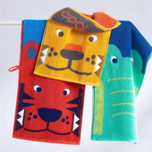 特惠 A类吸水柔软多色卡通 洁玉新款 奥特曼儿童挂绳童巾小毛巾