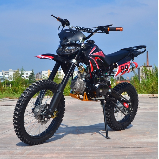 新款125cc小飞鹰越野车川崎越野摩托车山地车双排高赛两轮沙滩车