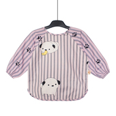 纯棉罩衣女宝秋冬公主防水男童卡通外穿吃饭围兜饭兜画画长袖 反穿