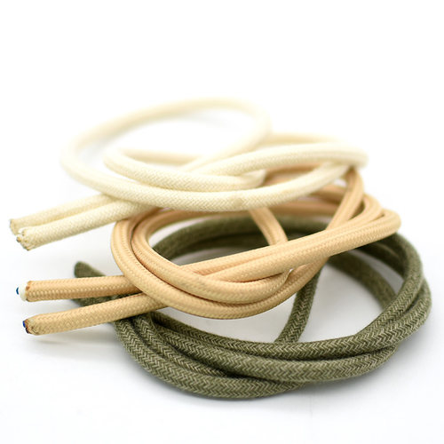 卧室床头单头中吊灯复古编织电线双芯国标电源灯饰线实木装饰灯线