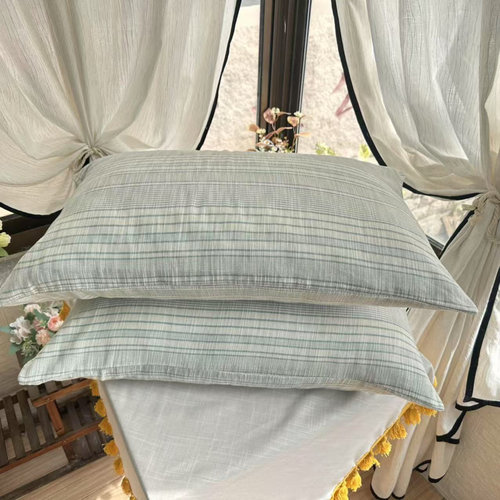 纯棉单人枕套加厚清仓