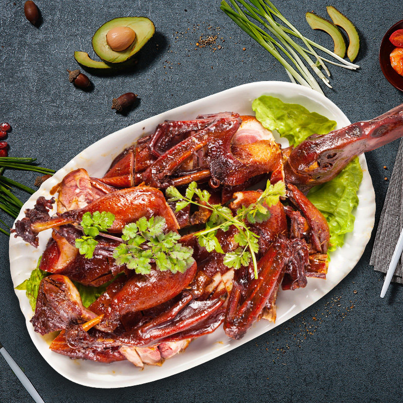 上海特产本帮酱鸭500g酱板鸭卤鸭肉真空熟食开袋即食卤味小吃不辣