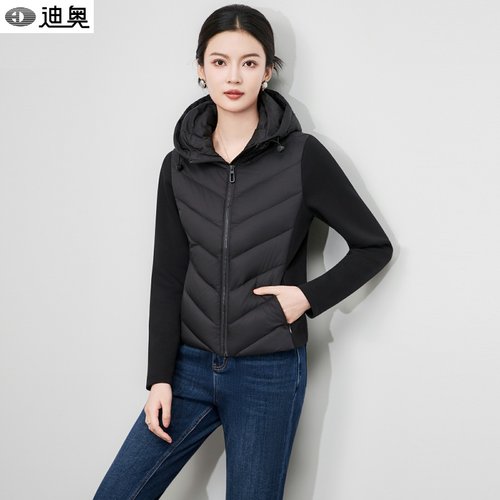 迪奥高端时尚修身百搭短款羽绒服