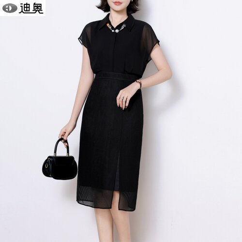 迪奥2026巨好看连衣裙女黑色裙子