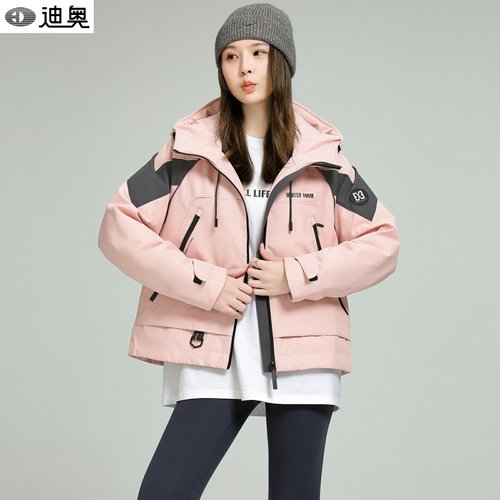 迪奥高端冲锋夹克羽绒服女厚外套