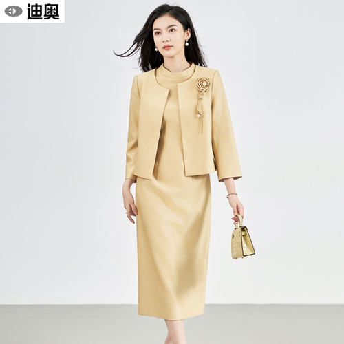 名媛高级设计感优雅毛呢两件套装