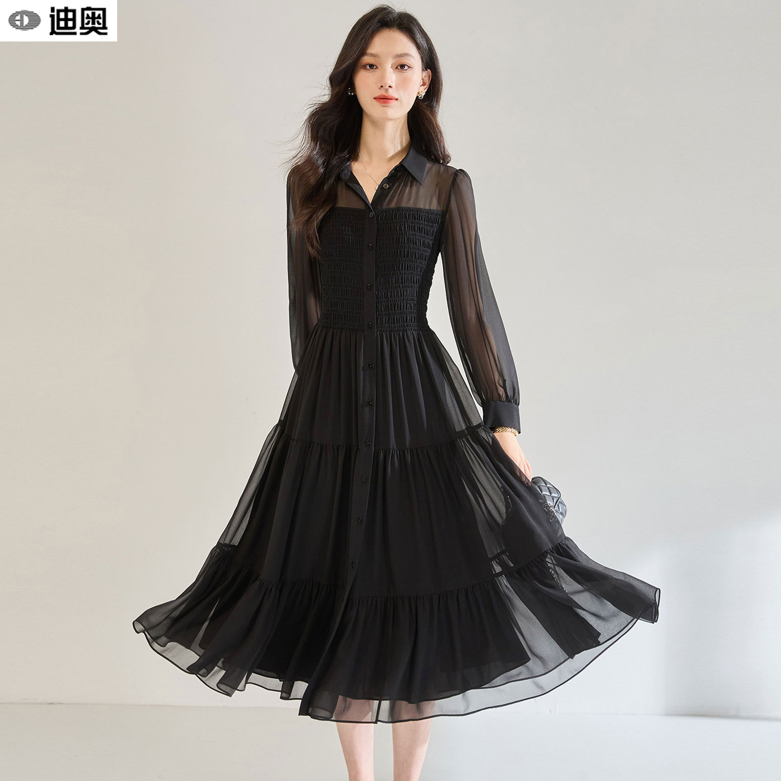 迪奥25秋季超好看连衣裙显瘦裙子