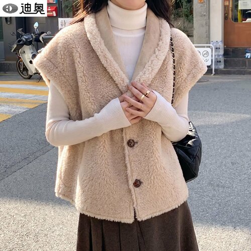 马甲外套女毛毛衣外套