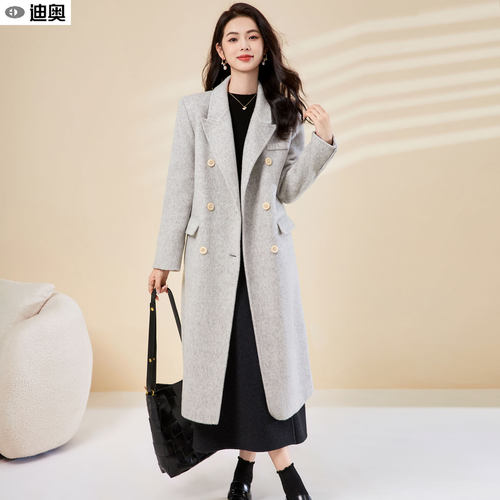 迪奥25秋冬女神范双面呢羊毛大衣