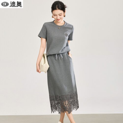 迪奥松弛慵懒气质休闲两件套装女
