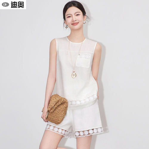 迪奥时尚休闲松弛感度假两件套装