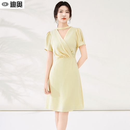 迪奥新款名媛优雅连衣裙减龄裙子