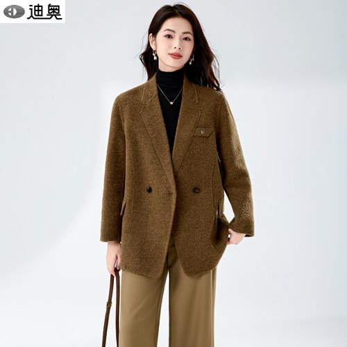 迪奥25秋冬超好看的羊毛呢大衣女