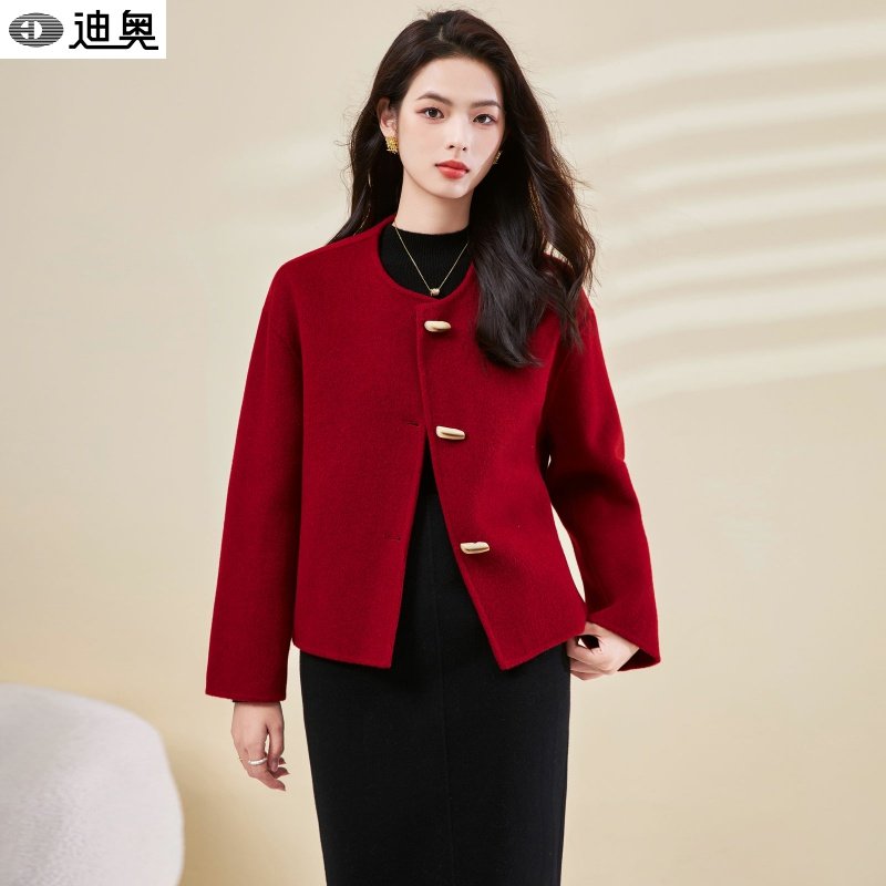 迪奥25秋冬新款小香风高级感女神范千金名媛短款圆领羊毛呢外套女,女装/女士精品,毛呢外套,淘宝优惠券,粉丝福利购,淘宝优惠卷