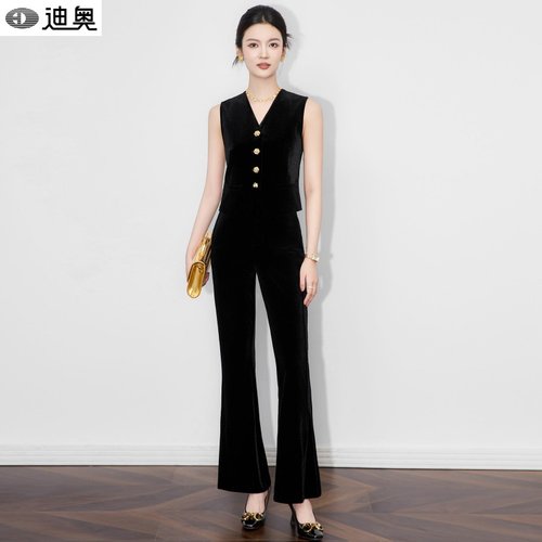 迪奥轻奢高级丝绒两件套装25新款