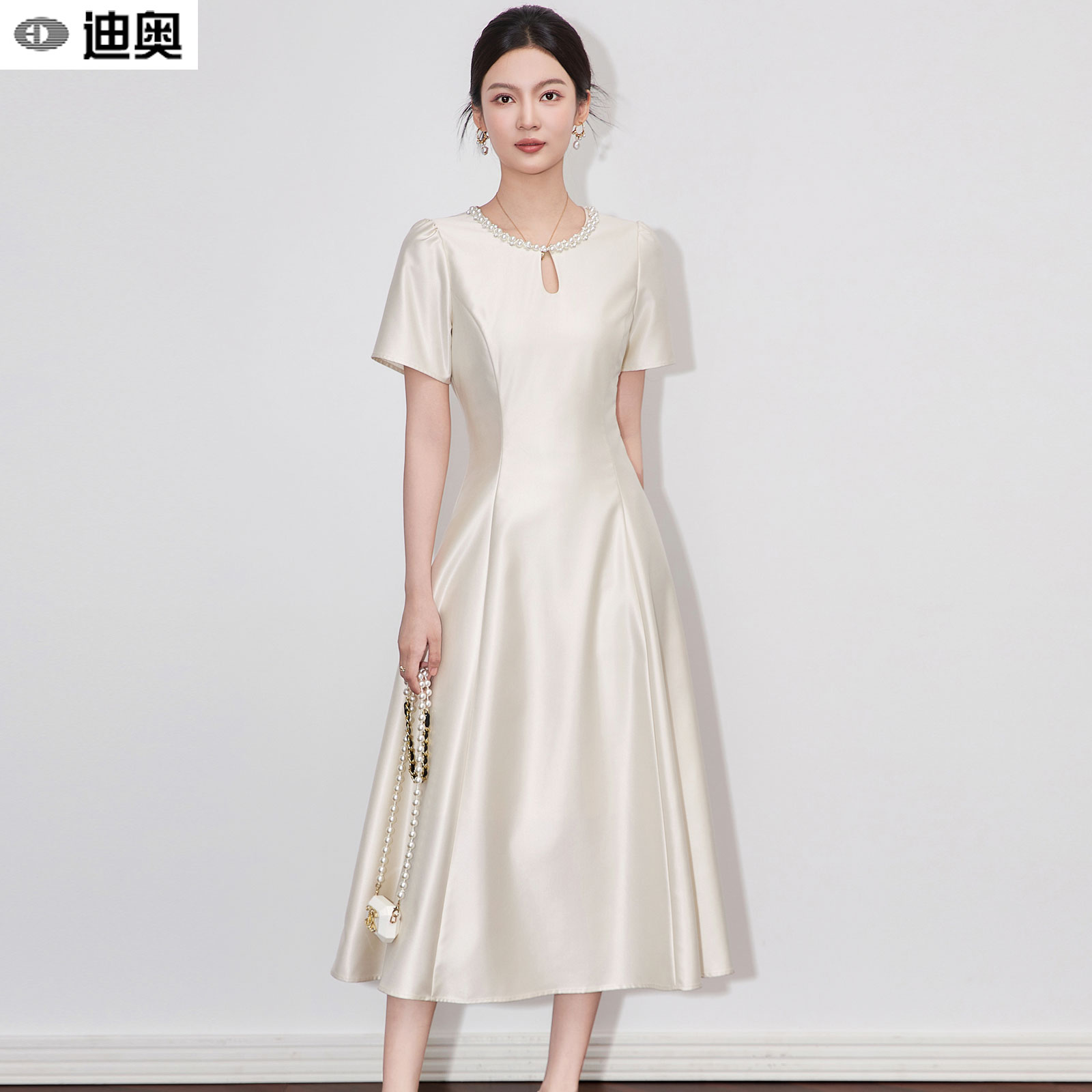 迪奥高级感千金风宴会礼服连衣裙