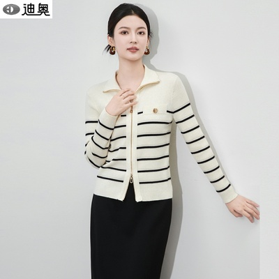 迪奥高级感名媛小香风毛衣针织衫