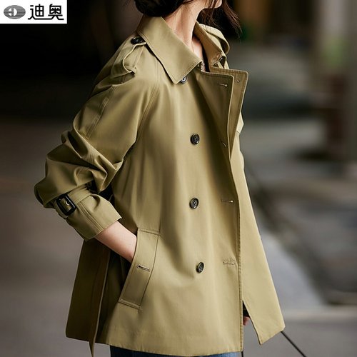 迪奥高级感中长款风衣女短款外套