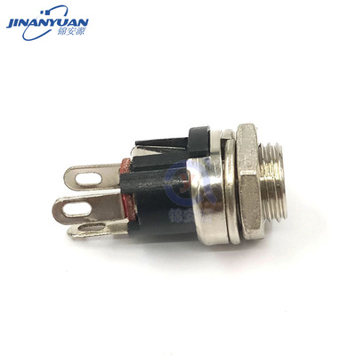 DC5.5*2.1mm 母座 焊接DC母座螺纹固定直流电源座