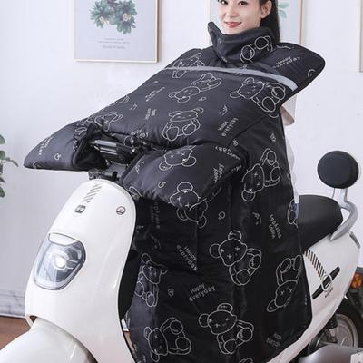 电动摩托车加绒加厚秋冬天防风罩