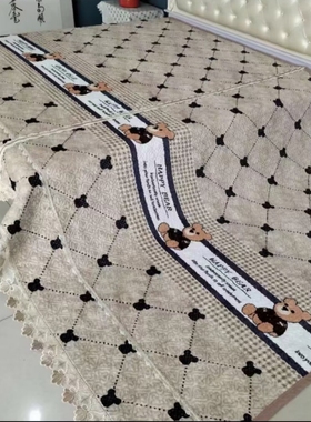 农村土炕大尺寸炕盖可分洗四季款可机洗炕裙炕毯炕盖新款床盖床裙