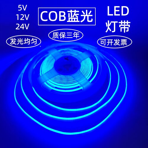凌科云5V12V24Vcob蓝光软灯带