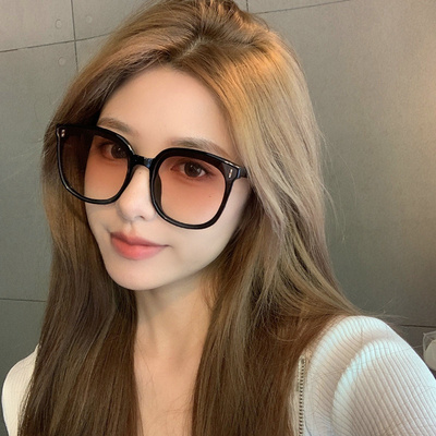 防紫外线韩版男女渐变茶色太阳镜