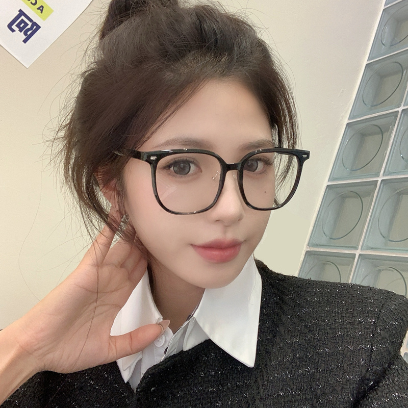 男女休闲素颜大框眼镜可配有度数