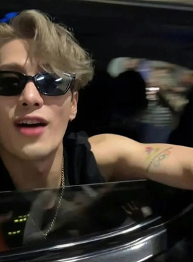 防紫外线欧美方形男女街拍太阳镜