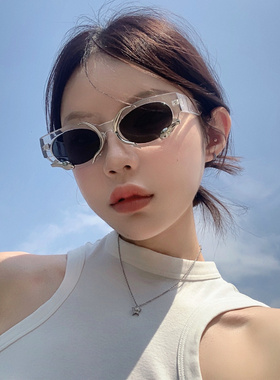设计感小众凹造型y2k辣妹太阳镜