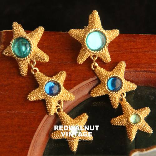 TRIFARI中古耳环胸针vintage套饰