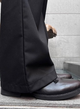 NEWLIGHT高级复古尖头厚度增高乐福鞋小众设计感通勤老钱牛皮皮鞋