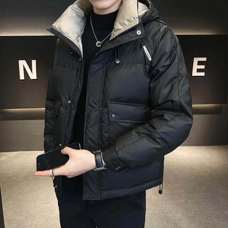 羽绒服男款潮牌工装连帽休闲痞帅气高级感加厚秋冬季2025新款外套
