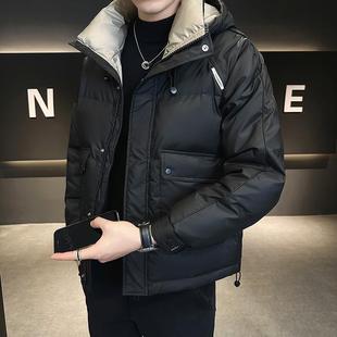 羽绒服男款潮牌工装连帽休闲痞帅气高级感加厚秋冬季2025新款外套