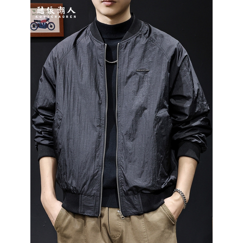 高端质感双面穿休闲夹克男士外套2026新款春秋款宽松大码迷彩潮牌